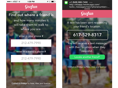 geofunapp.com User 1 flow