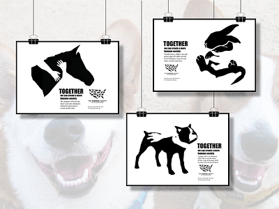 POSTER CAMPAIGN FOR THE HUMANE SOCIETY advertising illustrator negative space npo poster