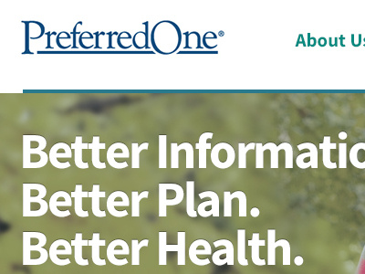 PreferredOne Redesign health layout