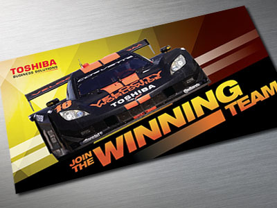 Grand Am Invite - Concept 1 car direct mail grand am motorsports postcard racing team toshiba winning