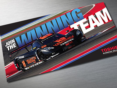 Grand Am Invite - Concept 2 car direct mail grand am motorsports postcard racing team toshiba winning