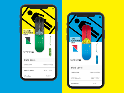 Mobile Board Shop app bold brand branding clean color design flat identity illustration minimal mobile ui ux web website