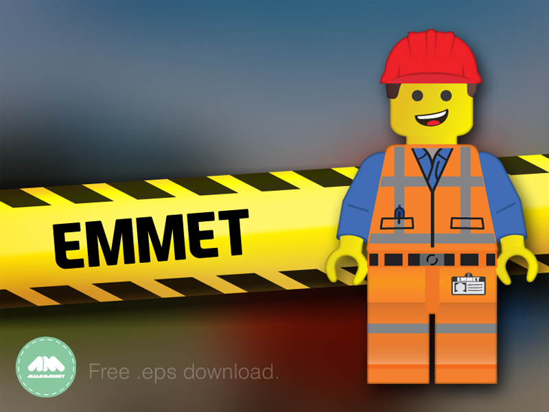 Emmet Lego Movie Free Vector by Allan McAvoy on