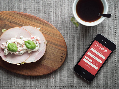 Split & Tip app design food free freebie ios iphone split split and tip tip