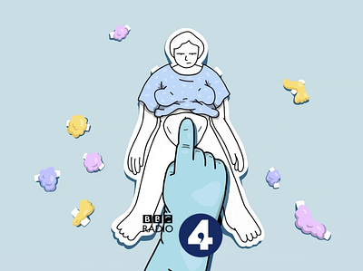 Expect the Unexpected illustration advert animation bbc character colourful flat illustration gloves graphic design hospital humour illustration illustrator mood paper doll radio 4 surgery tv ad tv spot woman womans hour