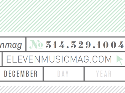 Eleven Mag Letterhead identity letterhead typography
