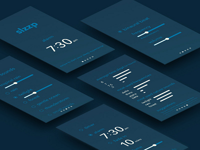 App Concept alarm app clean concept design mockup