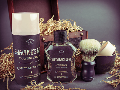 Shaving's Best brand design kit logo package design packaging photography shaving vector