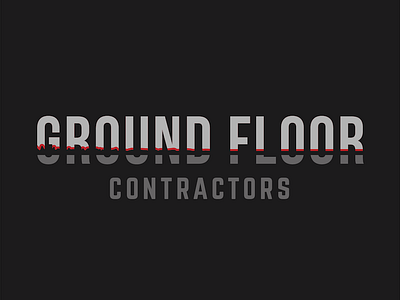 Logo - Ground Floor Contractors branding color contractors flooring illustration illustrator logo vector
