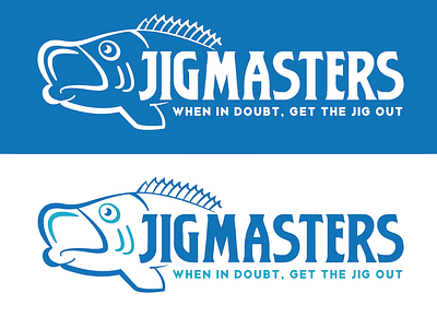 JigMasters Logo brand design branding fish fishing identity illustration illustrator logo vector