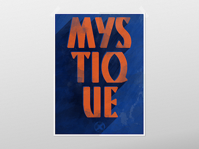 Day 22 - Mystique 100 day project color illustration illustrator movie poster poster poster design tv series poster