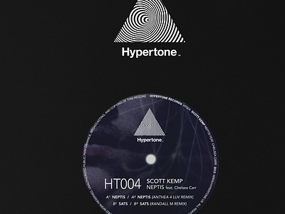 HT004 Record Mockup blue graphic design record vinyl