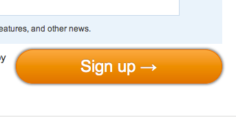 Pulsating button blue form signup ui