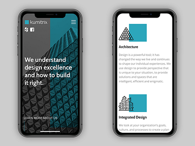 Kumitrix - Mobile layouts architecture case study design mobile mobile layout responsive responsive design ui web design website