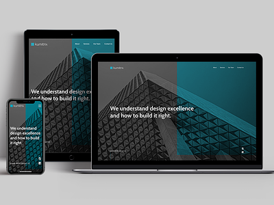 Kumitrix - Responsiveness architecture branding case study design landing page mobile mobile layout responsive responsive design ui web design website