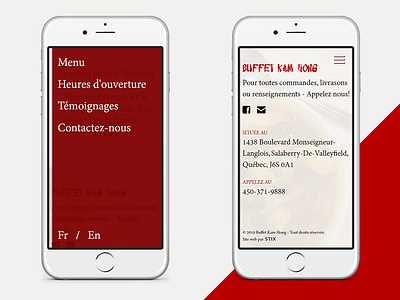 Buffet Kam Hong - Mobile layouts 2 case study chinesebuffet design mobile mobile layout responsive responsive design restaurant ui ux web design website