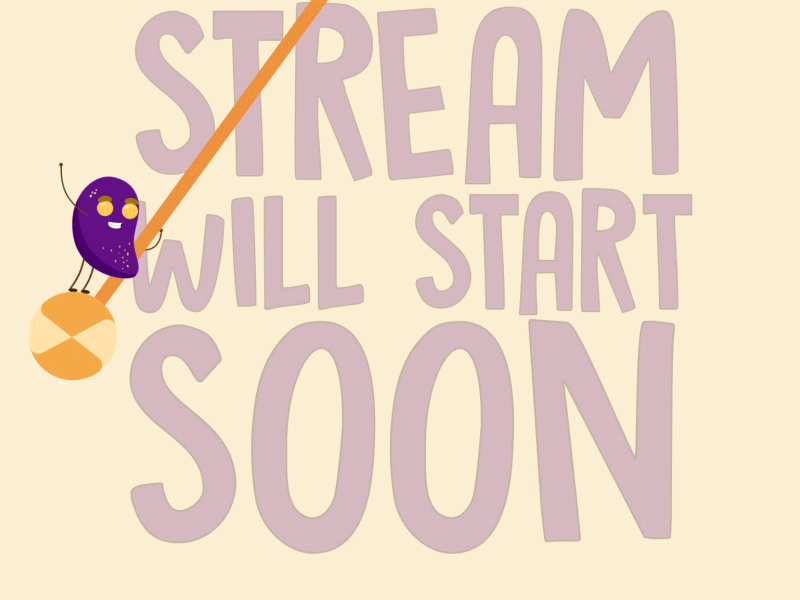 Get ready, stream will start soon! animation animation 2d animation after effects animation character illustration twitch twitch alert twitch logo twitch.tv