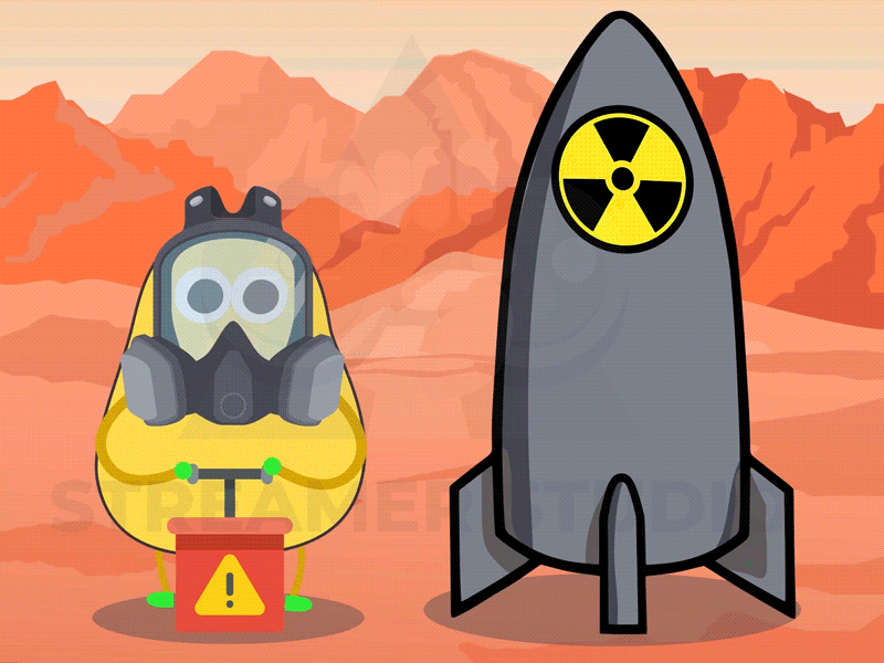 Radioactive Potato! animation animation 2d animation after effects animation character illustration twitch twitch alert twitch customized twitch logo twitch.tv