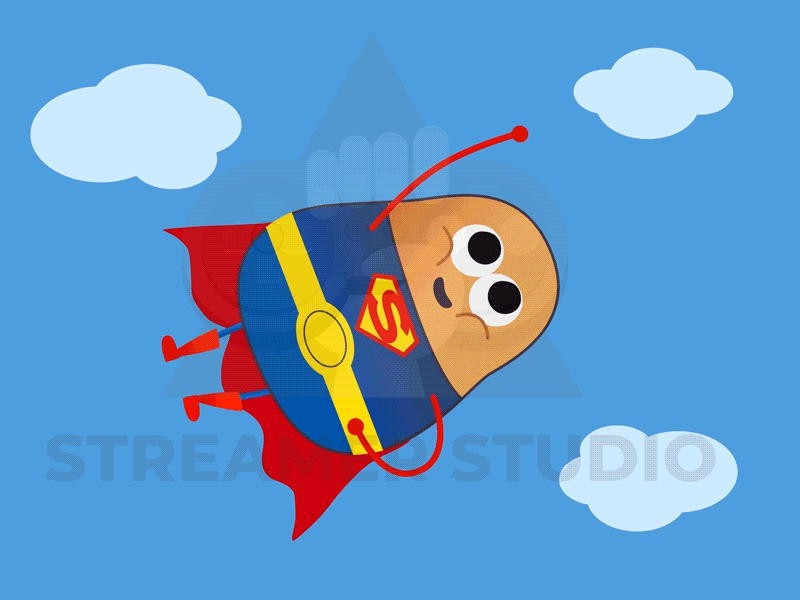 Super Potato! animation animation 2d animation after effects animation character design illustration twitch twitch alert twitch customized twitch logo twitch.tv