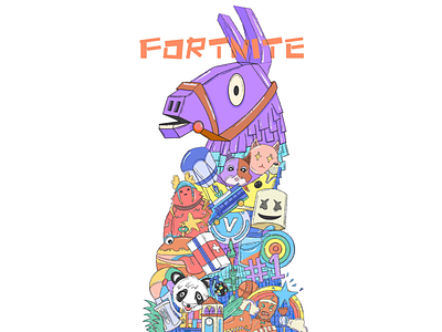 fortnite design illustration painting procreate art