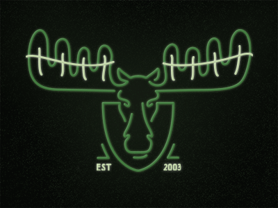 Moose .gif .gif anniversary gif illustration moose neon