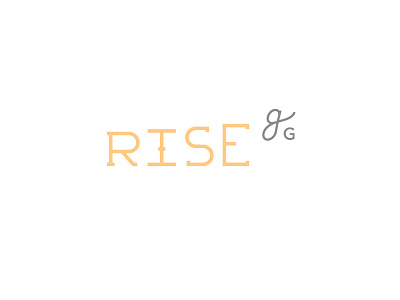RISE branding logo rise verbicon wordmark