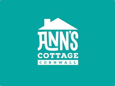 Ann's Cottage Logo brand branding green logo surf vector