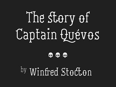 Swashbuckle Serif aaargh me hearties! black cute font ligature pirate serif skull type typography