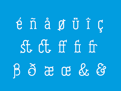 Swashbuckle Serif ampersand font ligatures pirate type typography vector