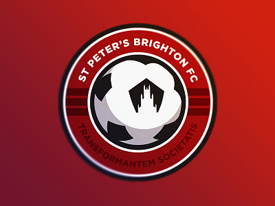 SPBFC badge football illustration logo red soccer sport sports team vector