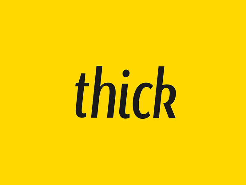 Thicken... animation design font motion type