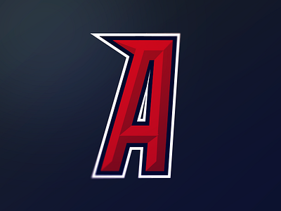 An 'A' Logo a bevel branding logo monogram nfl sport team type typography
