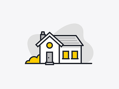 Home Sweet Home art flat home hotel house icon illustration line line art location roof suburbia