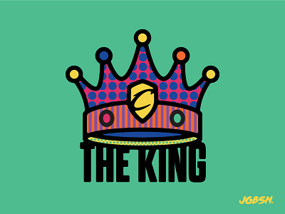 NBA All Star — LeBron James basketball branding crown icon illustration king lebron line nba neon pattern sport