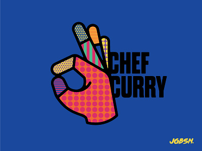 NBA All Star — Stephen Curry basketball branding hand icon illustration line nba neon ok pattern sport three