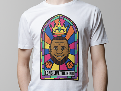 Shirts for sale! apparel basketball colour crown icon illustration lebron saint shirt sport threadless window
