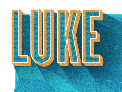 Luke noise poster typography