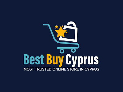 Best Buy Cyprus best branding buy buy logo creative cyprus logo sale shoping cart stars