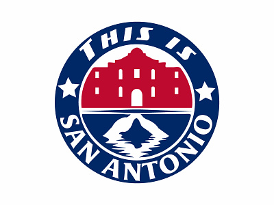 This Is San Antonio branding creativity flat logo san antonio vector water