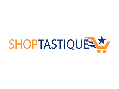Shoptastique branding creativity flat internet logo online online app shop shopping basket