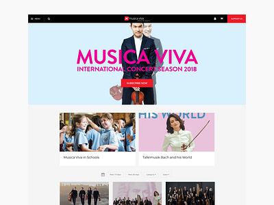 Musica Viva redesign (UI)