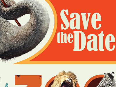 Savethedate animals invite save the date wedding