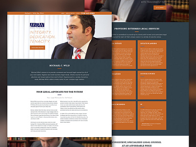 Michael Wild Law attorney branding firm law lawyer ui web web design website