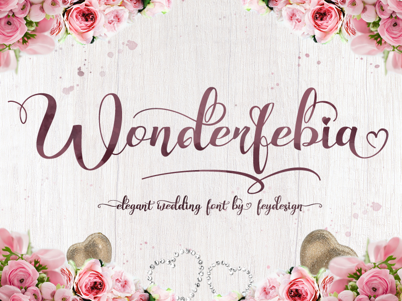 Wonderfebia - Modern Calligraphy Font by FHFont on Dribbble