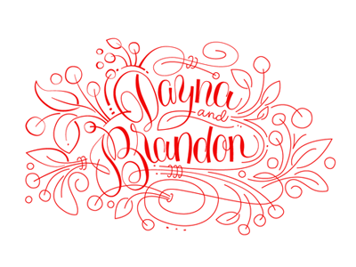 Dayna & Brandon Monogram Progress