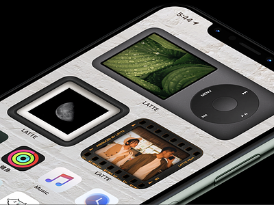 iPod iOS14 Widget big sur branding card design frame icon idea ios ios14 ios14homescreen ios14icons ipad iphone ipod ipod touch mac photo ui ux widget