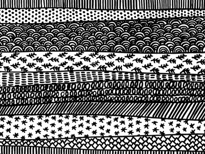 Patterns geometric pattern pen and ink