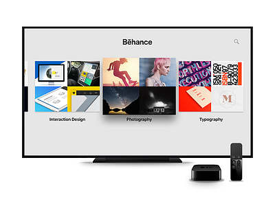 Behance for Apple TV appletv behance tv tvos