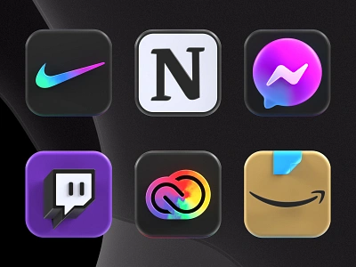 3D icons pack update 3d 3d icon bigsur branding c4d design icons ios ios app ios15 octane octane render ui