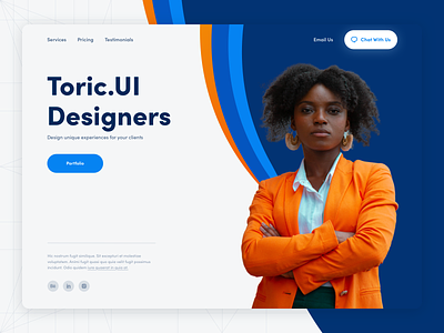 Design Agency Landing Page Above The Fold bright colorful design sketch ui webdesign